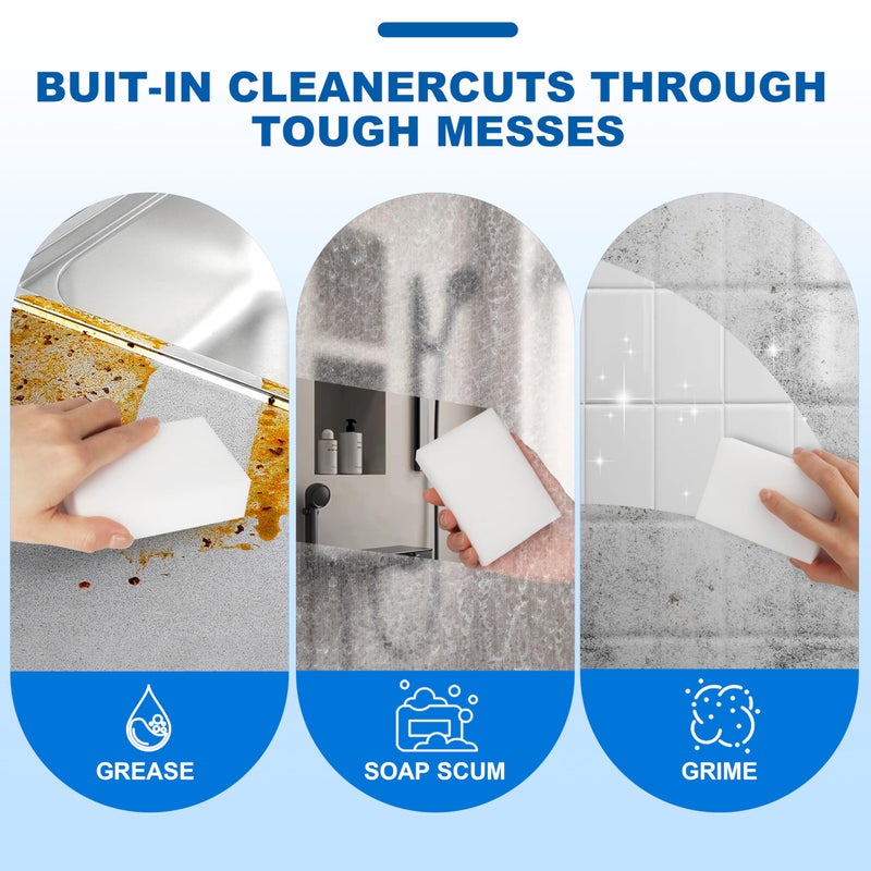 Dr.Wow Melamine Sponges 1.18in - 21 Pack Sink, Bathtub & Tile Cleaner(Extra-Thick) - Image 3